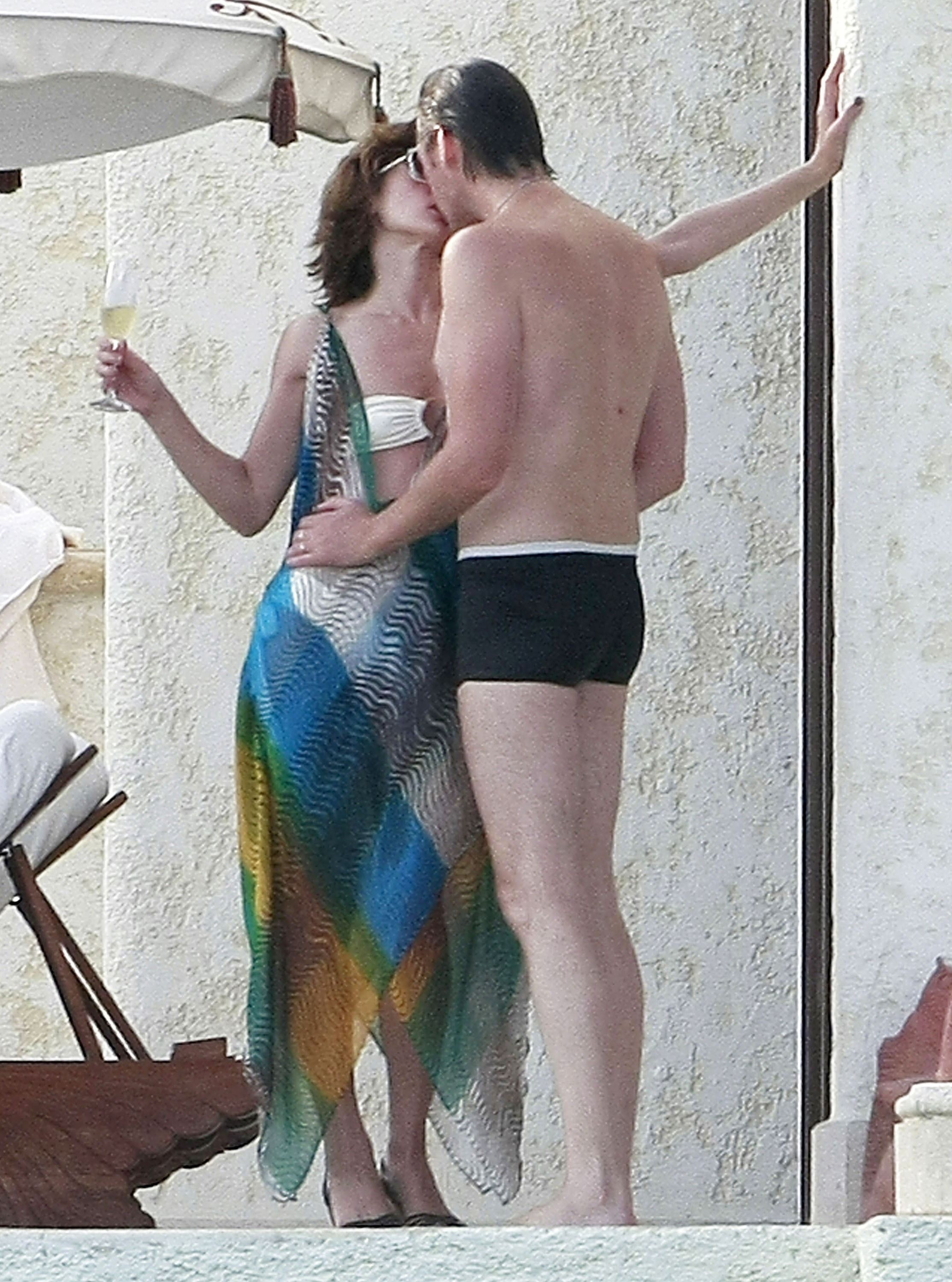 Milla Jovovich in a bikini. 