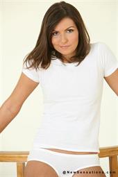 Melanie Scott strips off her little cotton panties