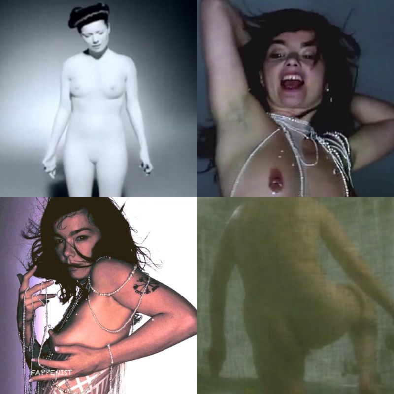 Bjork nude and sexy photo collection showing off her topless boobs, braless tits cleavage, naked ass, pussy, and tight model body from her nude sex scene screenshots as well as photoshoots. The gorgeous actress and artist is from Iceland her birthday is November 21st 1965 her height is 5'4  tall with cup size 32B tits that are real.