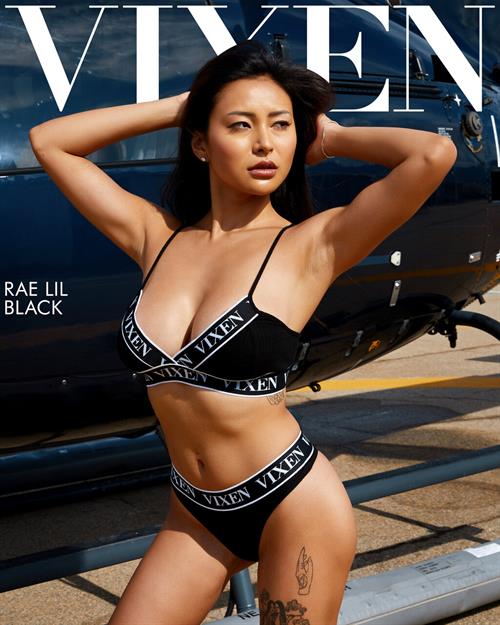 Rae Lil Black in a bikini