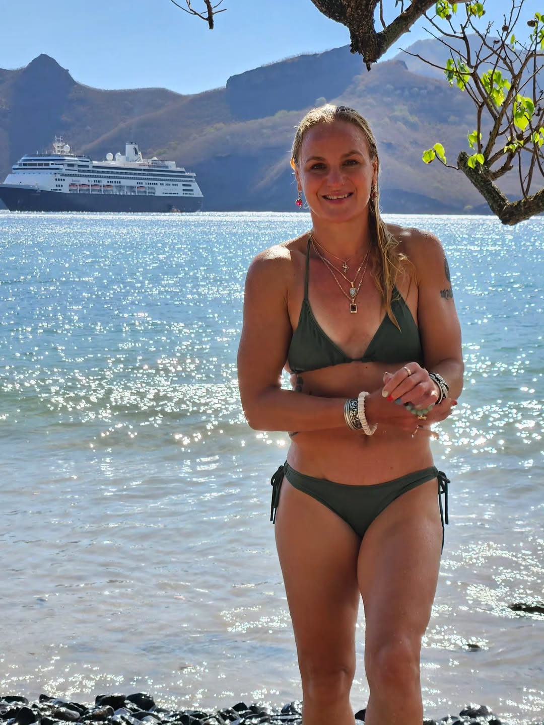 Valentina Shevchenko in a bikini