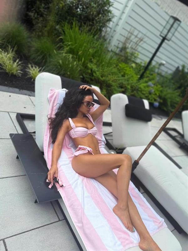 Carli Bybel in a bikini