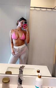 Hannah Montoya in a bikini taking a selfie