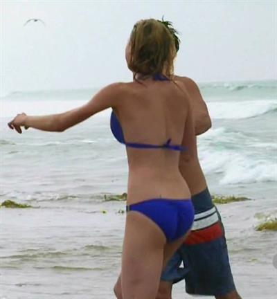 Emily VanCamp in a bikini - ass