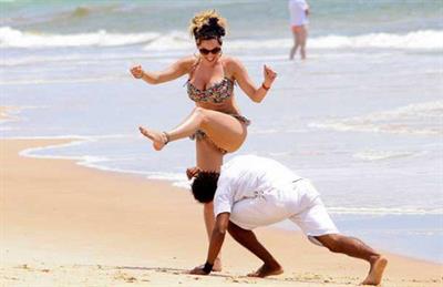 Kelly Brook in a bikini