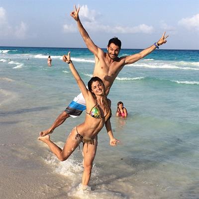 Cristina Hurtado in a bikini