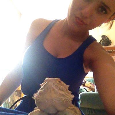 Angie Varona taking a selfie