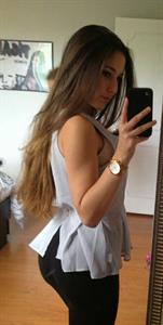 Angie Varona taking a selfie and - ass