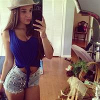 Angie Varona taking a selfie