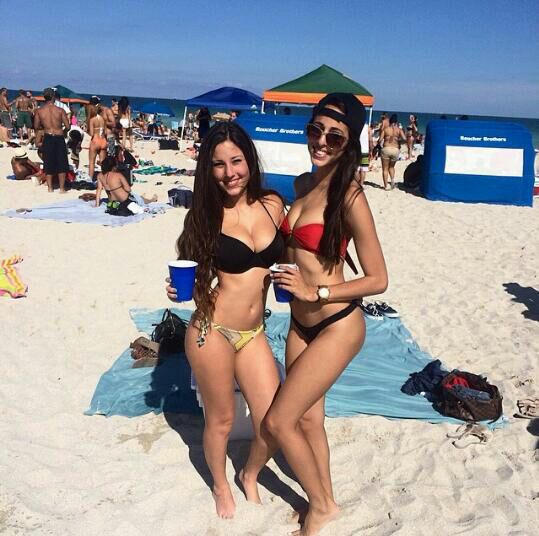 Angie Varona in a bikini