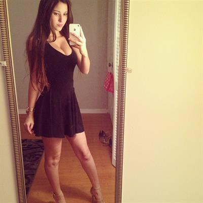 Angie Varona taking a selfie