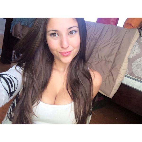 Angie Varona taking a selfie