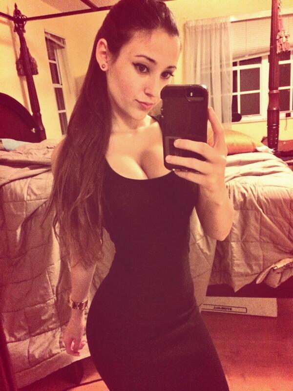 Angie Varona taking a selfie