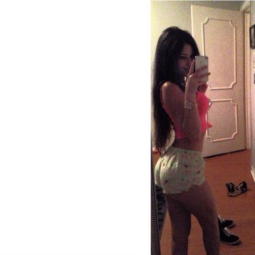 Angie Varona taking a selfie and - ass