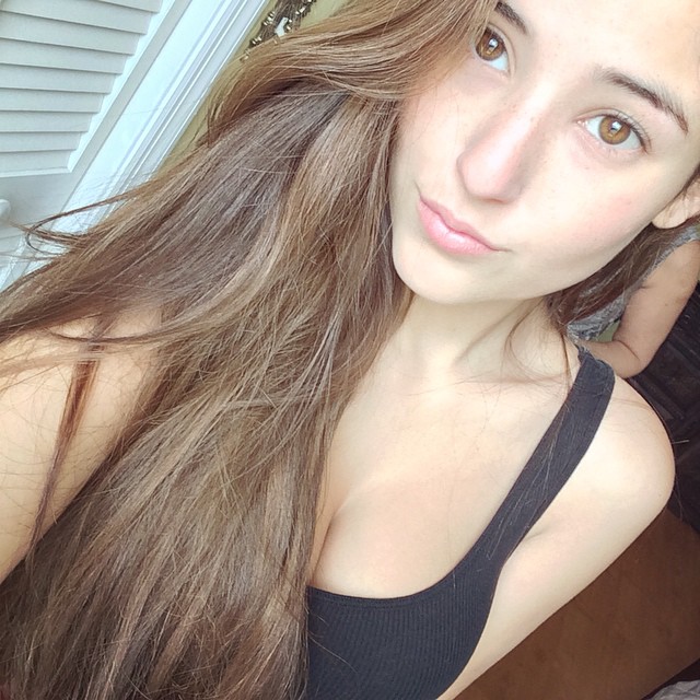 Angie Varona taking a selfie