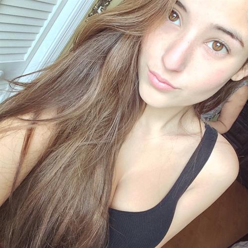 Angie Varona taking a selfie