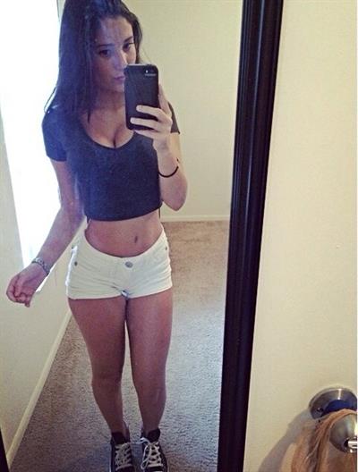 Angie Varona taking a selfie