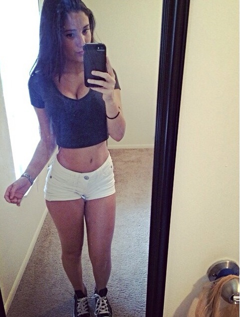 Angie Varona taking a selfie