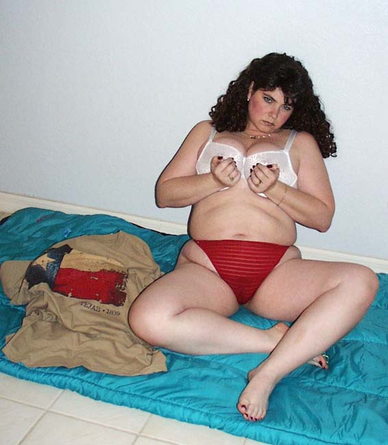 Anonymous in lingerie