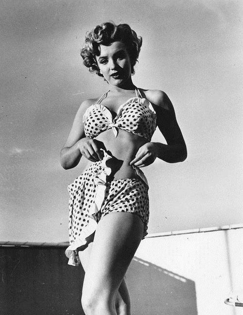 Marilyn Monroe in a bikini