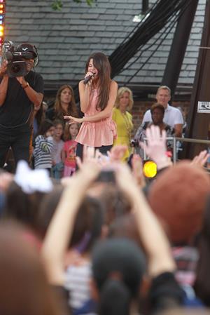 Selena Gomez performs at the Good Morning America GMA Summer Concert Series in New York City on June 17, 2011