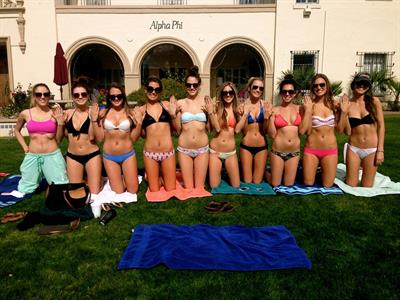 Anonymous in a bikini