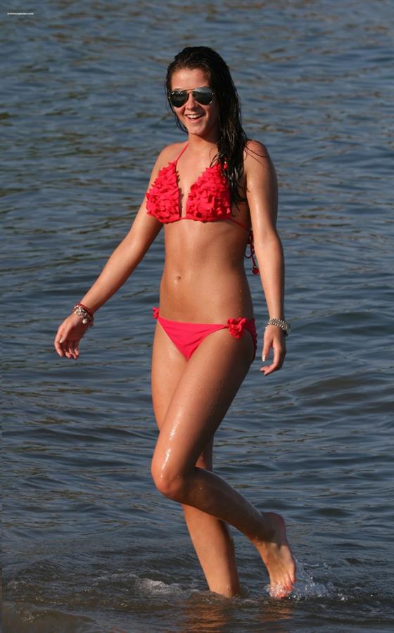 Brooke Vincent in a bikini