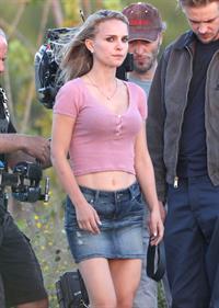 Natalie Portman On The Set Of Terrence Malick Film In Austin (10/10/12) 