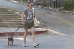 Natalie Portman – walking her dog in LA 8/16/13  