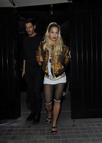 Rita Ora at the Chiltern Firehouse in central London, June 21, 2014