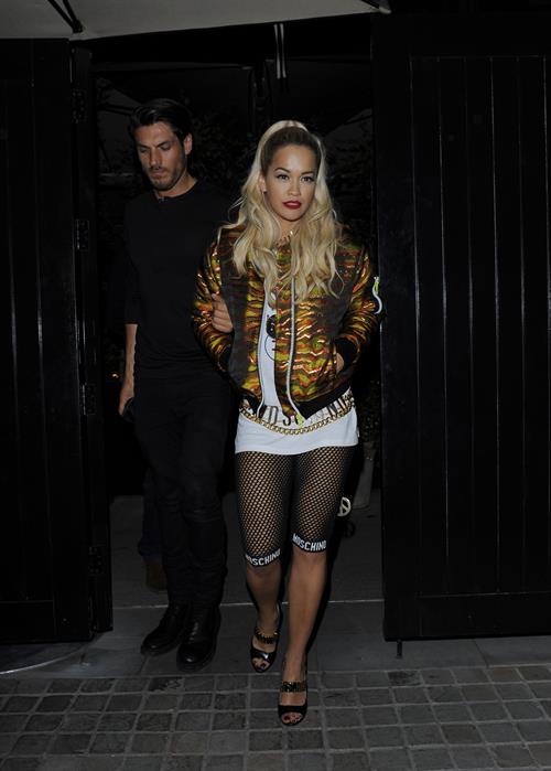 Rita Ora at the Chiltern Firehouse in central London, June 21, 2014