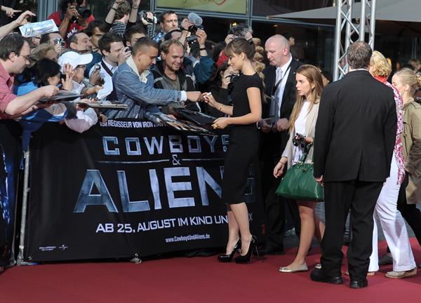 Olivia Wilde attends the Berlin premiere of Cowboys and Aliens on August 8, 2011 