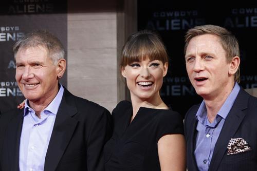 Olivia Wilde attends the Berlin premiere of Cowboys and Aliens on August 8, 2011 