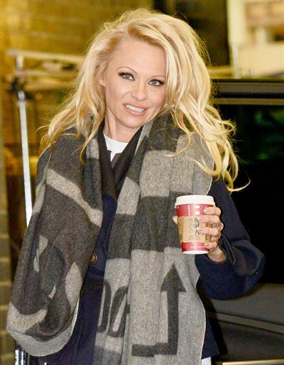 Pamela Anderson At ITV Studios in London 03.01.13 