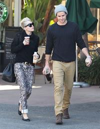 Miley Cyrus at Starbucks in Toluca Lake 12/22/12 