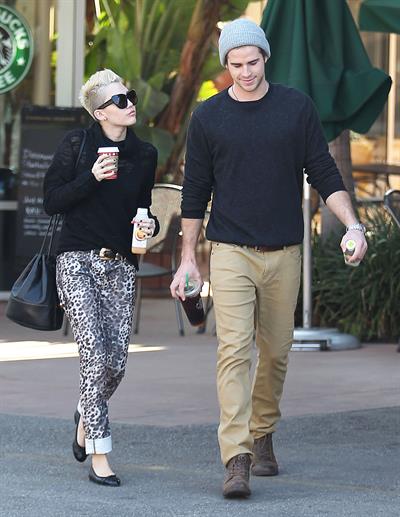 Miley Cyrus at Starbucks in Toluca Lake 12/22/12 